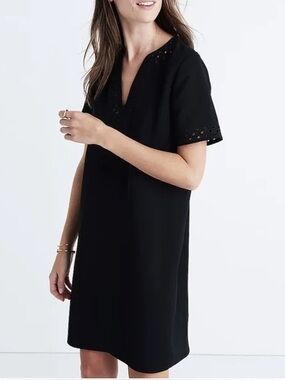 Madewell Ballad Tunic Black Dress
